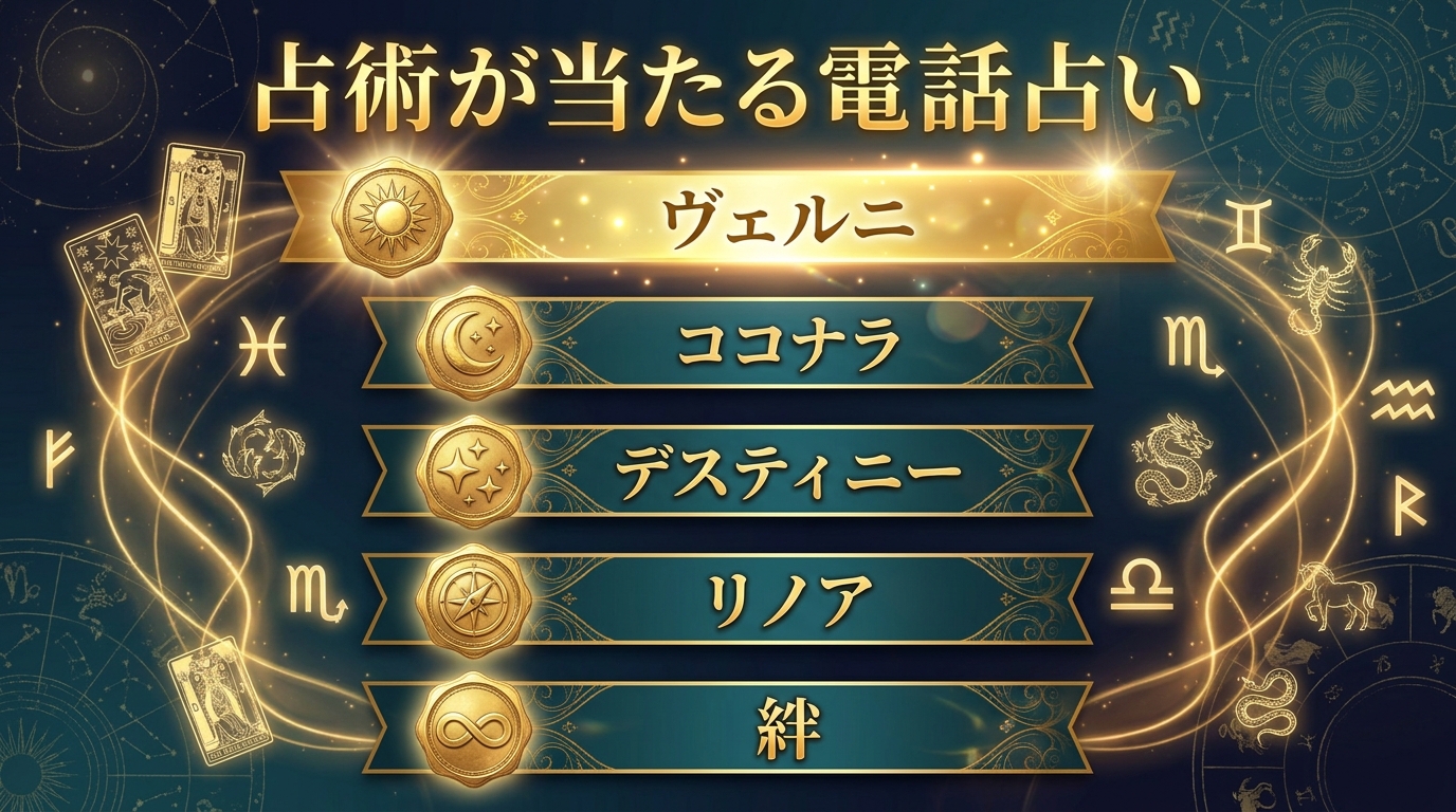 占術が当たる電話占いおすすめ5選