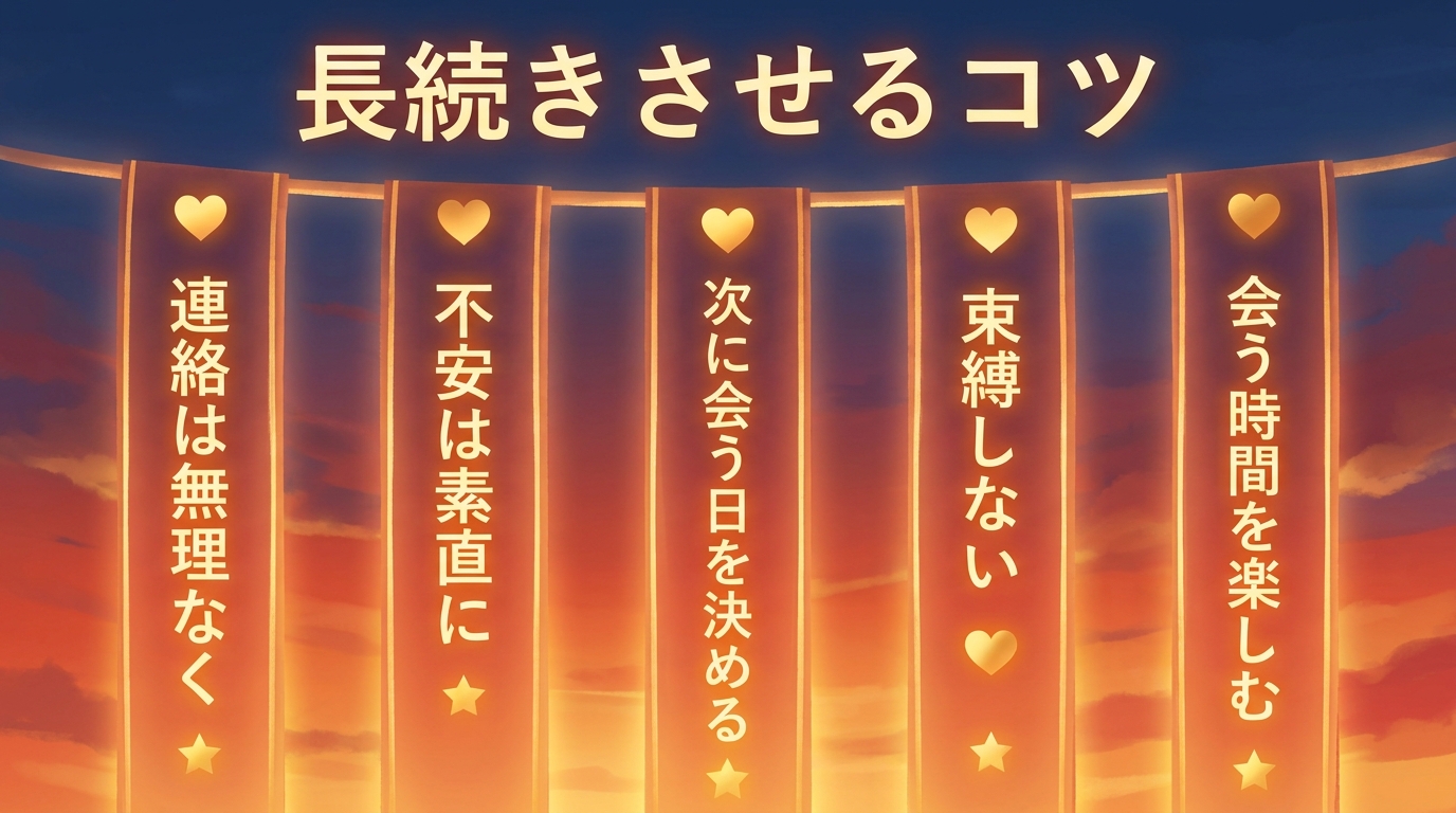 遠距離恋愛を長続きさせるコツ