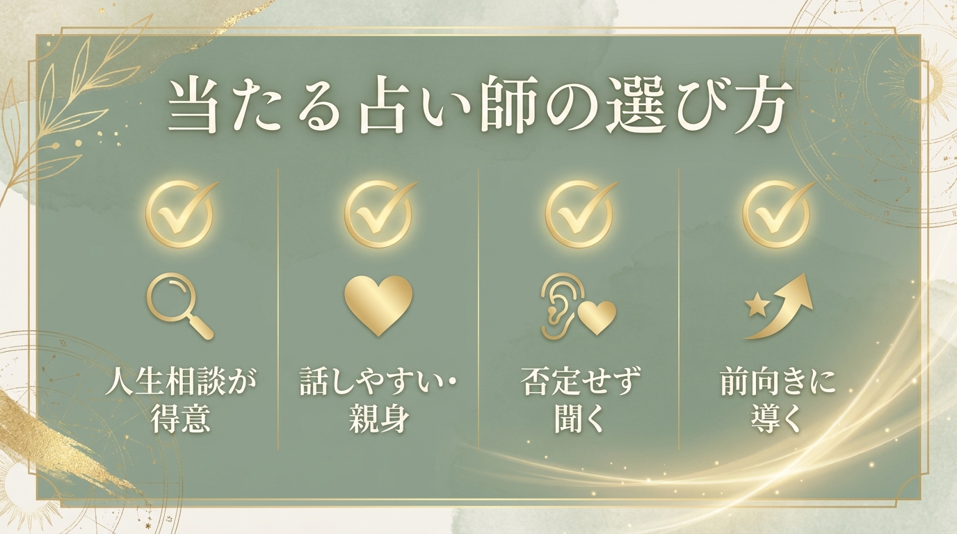 人生の悩みで当たる占い師の選び方