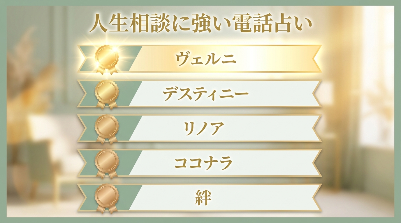 人生の悩みを相談できる電話占い5選