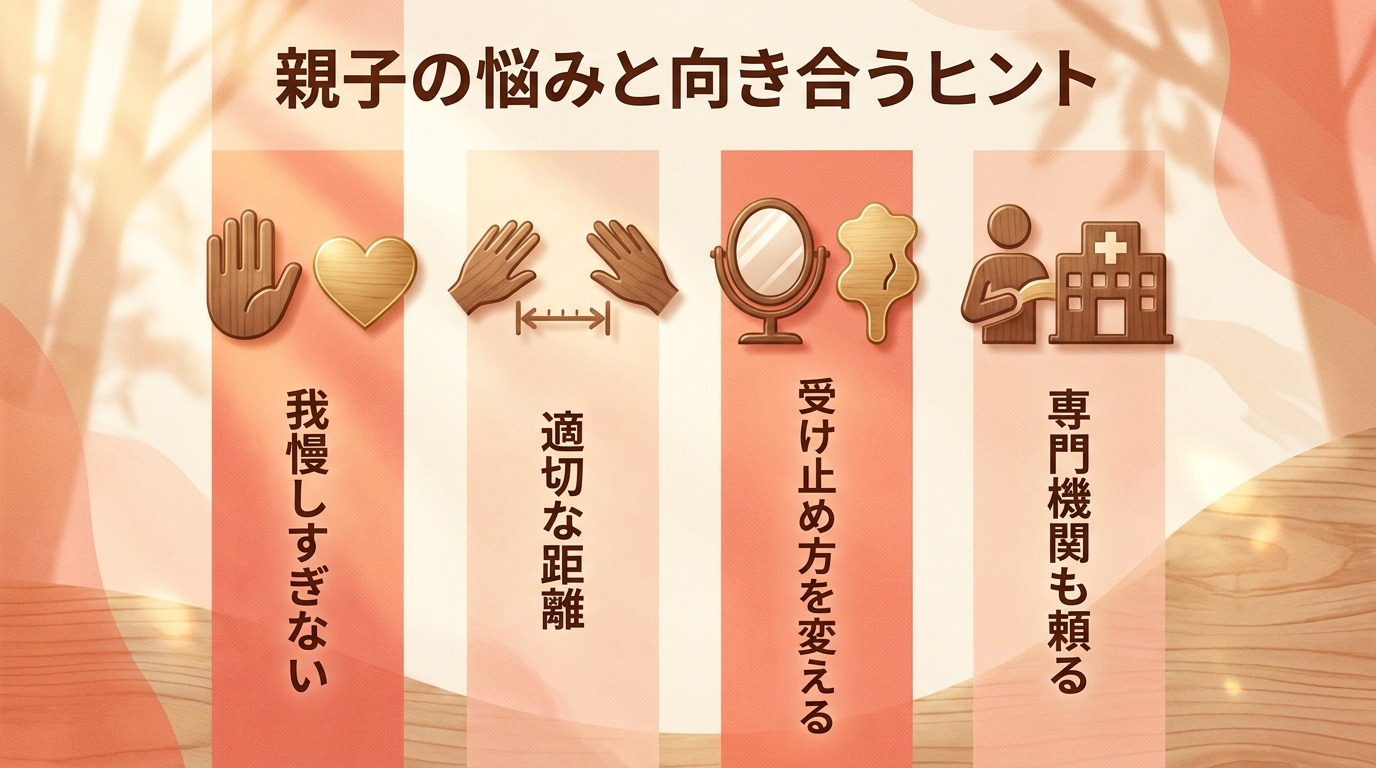 親子・毒親の悩みとの向き合い方