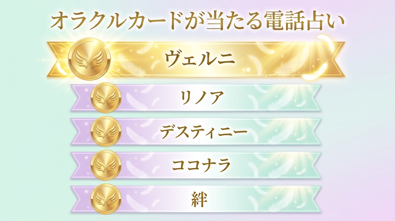 オラクルカードが当たる電話占いおすすめ5選