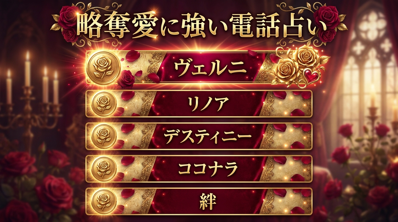 略奪愛に強い電話占いおすすめ5選