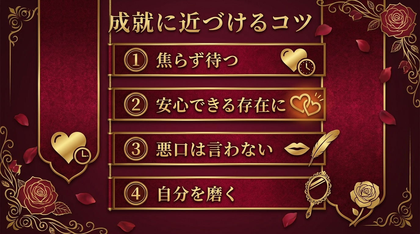 略奪愛を成就させるために大切なこと