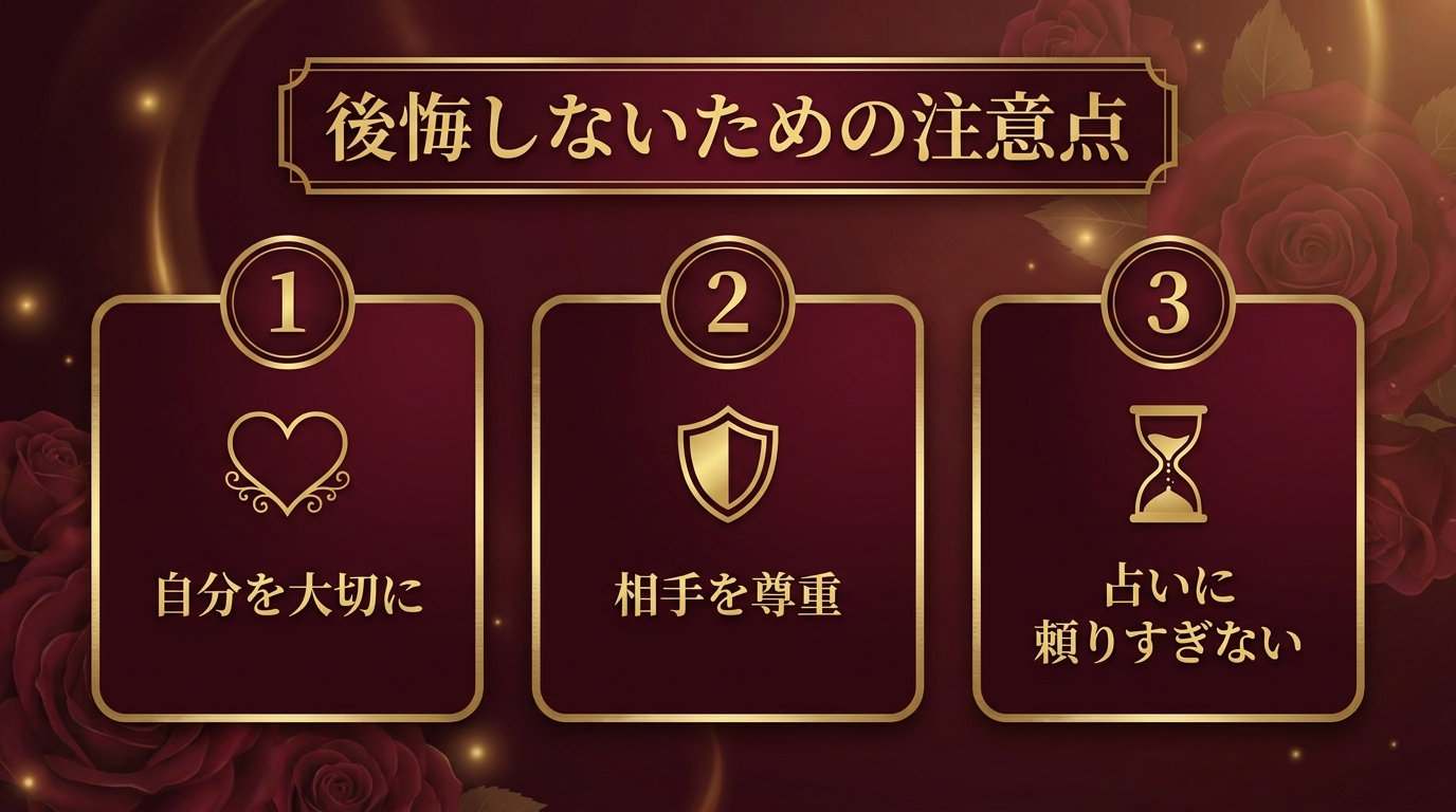 略奪愛で後悔しないための注意点