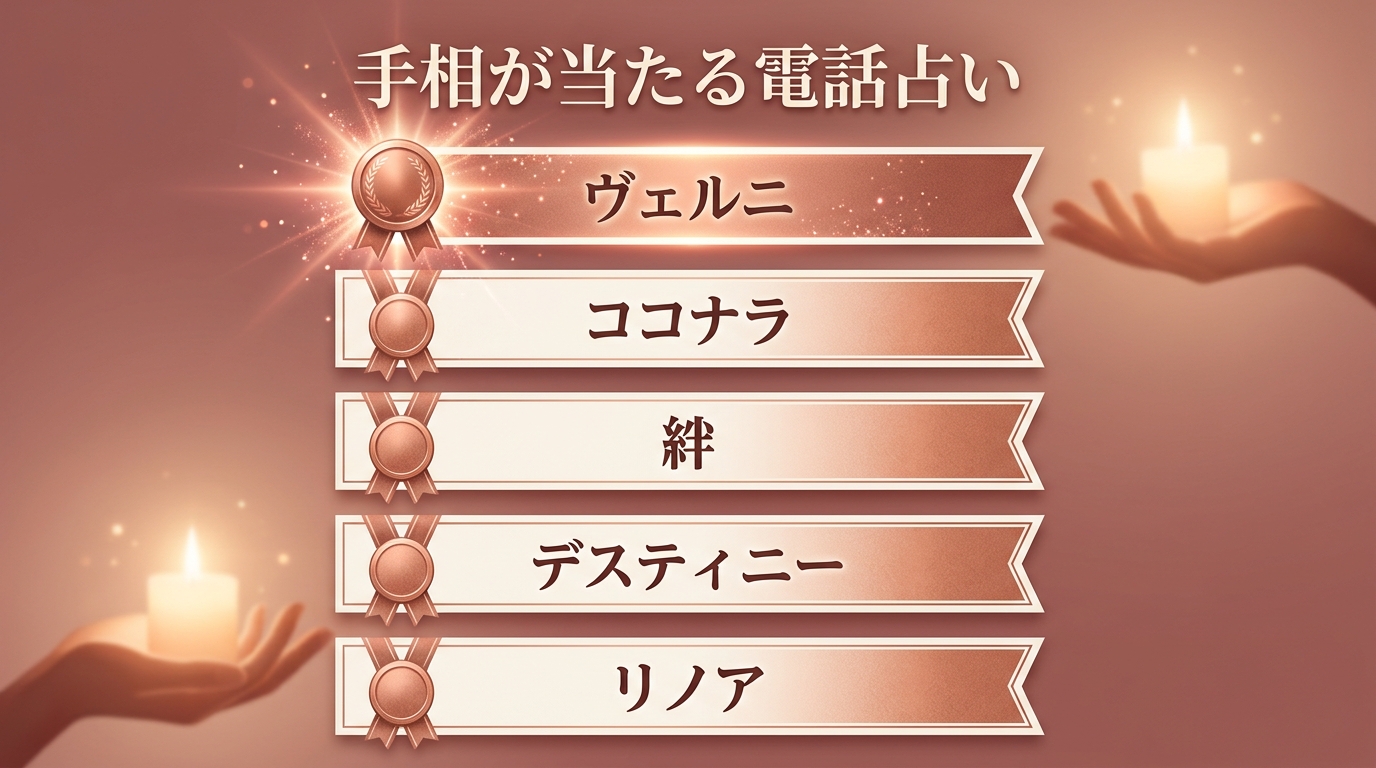 手相が当たる電話占いおすすめ5選