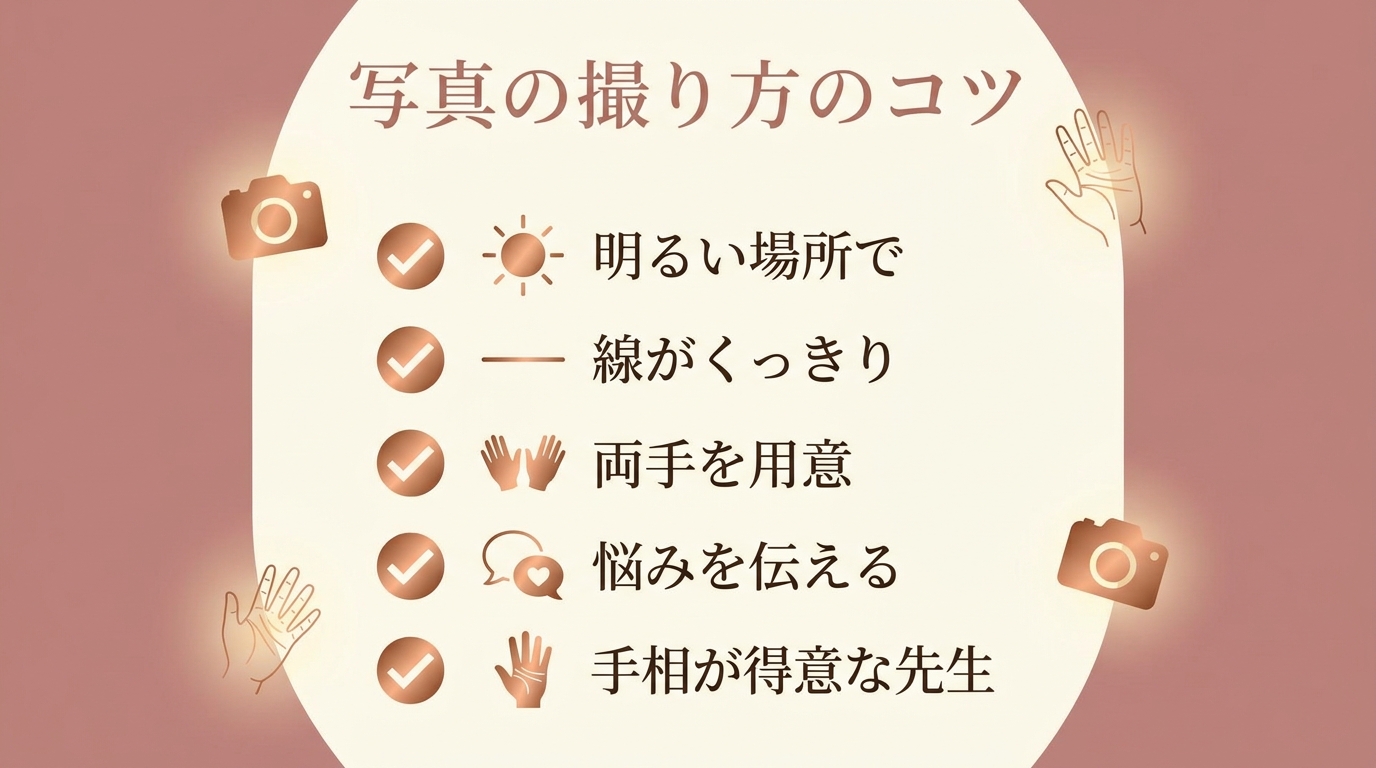 電話で手相を見てもらうときのコツ