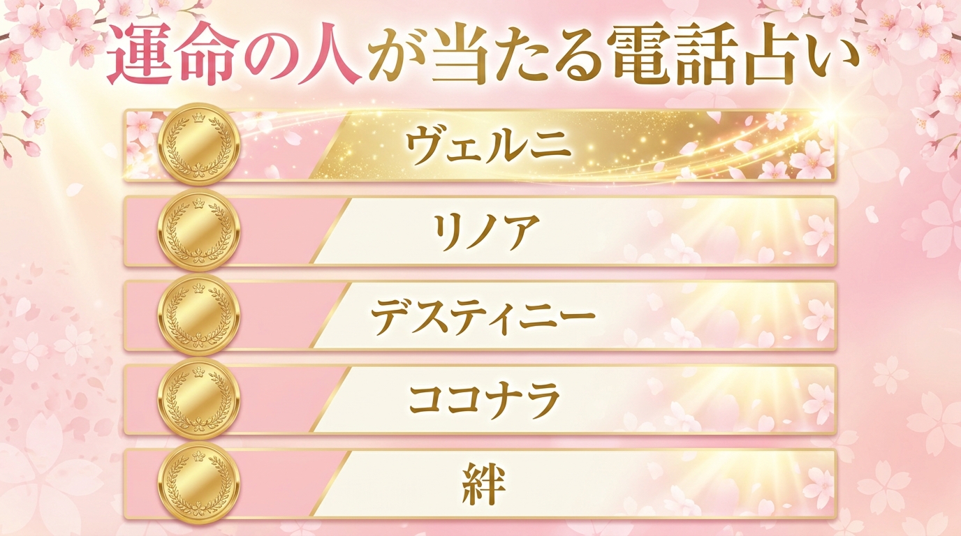 運命の人が当たる電話占いおすすめ5選