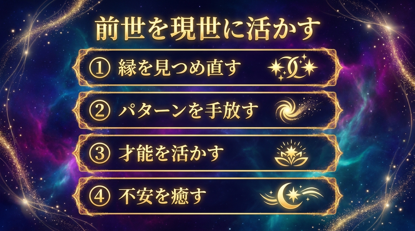 前世を知って現世に活かす方法